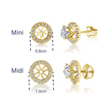 תוסף ג׳אקט לעגילי יהלומים זהב צהוב