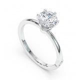 טבעת אירוסין כרמן 1 קראט - זהב לבן