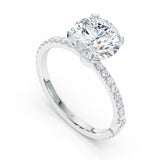 טבעת אנגליקה 2 קראט - זהב לבן