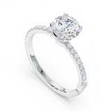 טבעת אנגליקה 1.2 קראט - זהב לבן