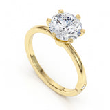 טבעת אירוסין כרמן 2 קראט - זהב צהוב