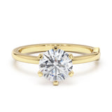 טבעת אירוסין כרמן 1.5 קראט - זהב צהוב