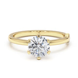 טבעת אירוסין כרמן 1.2 קראט - זהב צהוב