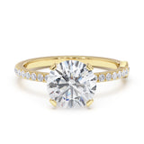 טבעת אנגליקה 2 קראט - זהב צהוב