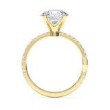 טבעת אנגליקה 2 קראט - זהב צהוב