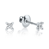 עגילי יהלומים איימי mini - זהב לבן