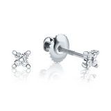 עגיל יהלומים איימי mini בודד- זהב לבן