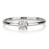 טבעת אירוסין אן זהב לבן