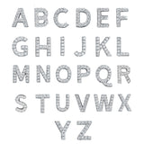 שרשרת 3 אותיות משובצות יהלומים