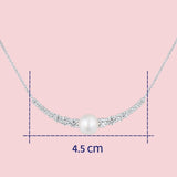 שרשרת פנינה ויהלומים BLOSSOM