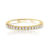 טבעת יהלומים ליבי זהב צהוב