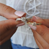 טבעת אירוסין מישל זהב צהוב