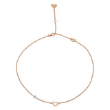 אות עם יהלום זהב אדום