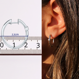 עגילי חישוק יהלומים Chablis