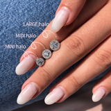 עגילי midi halo
