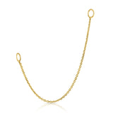 תוסף שרשרת לעגיל - זהב צהוב