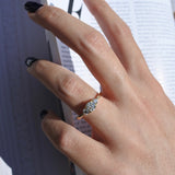 טבעת אירוסין קורל זהב צהוב