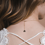 אות עם יהלום זהב אדום