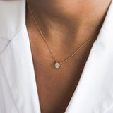 תליון mini halo בזהב צהוב