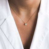 תליון mini halo בזהב צהוב