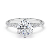 טבעת יהלום 2 קראט אריאל