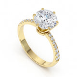 טבעת יהלום 2 קראט אריאל