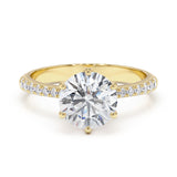 טבעת יהלום 2 קראט אריאל