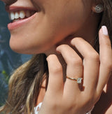 טבעת אירוסין טוני יהלום בצורת אמרלד