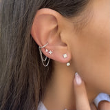 תוסף שרשרת לעגיל - זהב צהוב