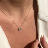 תליון large halo בזהב צהוב