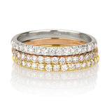 טבעת יהלומים ליבי זהב צהוב