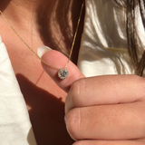 תליון midi halo בזהב צהוב