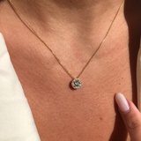 תליון mini halo בזהב צהוב