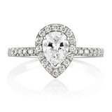 טבעת אירוסין טיפה -0.70 קראט