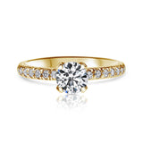 טבעת אירוסין אשלי זהב צהוב