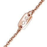 אות עם יהלום זהב אדום