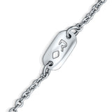 שרשרת אותיות משולבת יהלומים