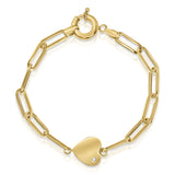 צמיד לב עם יהלום