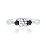 טבעת אירוסין יולי - זהב לבן