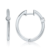 עגילי חישוק יהלומים Chablis