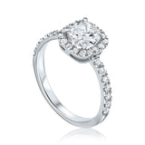 טבעת אירוסין סטפני זהב לבן