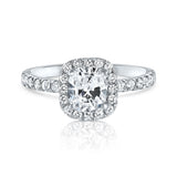 טבעת אירוסין סטפני זהב לבן