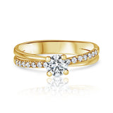 טבעת אירוסין מישל זהב צהוב