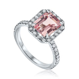 טבעת GemGlam מורגנייט ורודה