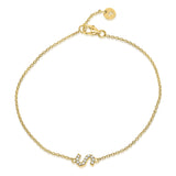 צמיד אות יהלומים