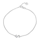 צמיד אות יהלומים