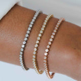 צמיד טניס זהב אדום 1.25 קראט