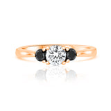 טבעת אירוסין יולי - זהב רוז