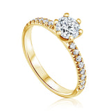 טבעת אירוסין צ׳לסי 0.70 קראט - זהב צהוב
