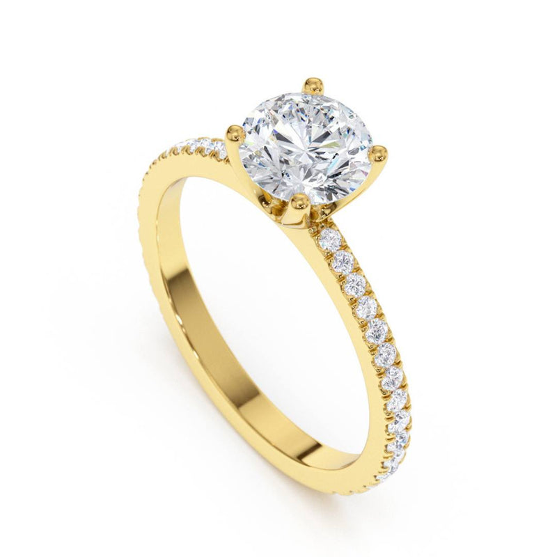טבעת אירוסין אל זהב צהוב